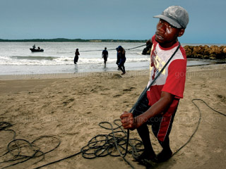 Pescador en Cartagena